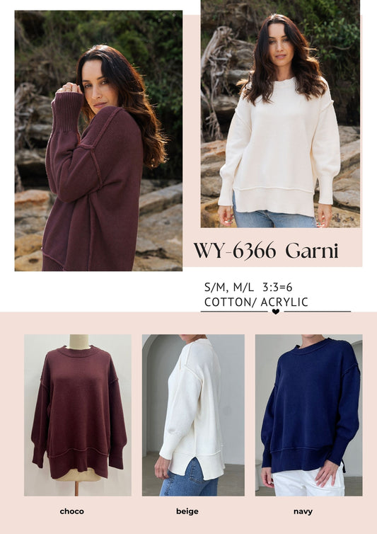 WY-6366/O 	 Garni Cotton blend jumper