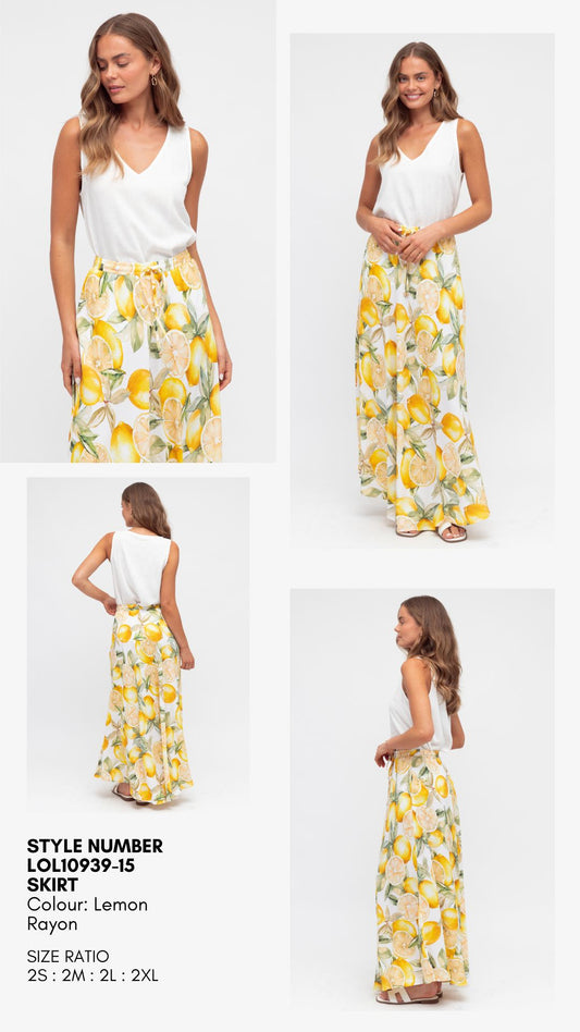 LOL10939-15/O skirt lemon