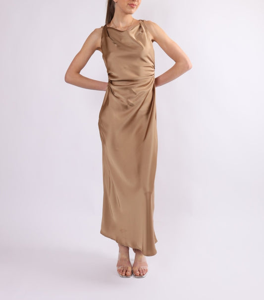 VH23070 Satin midi dress