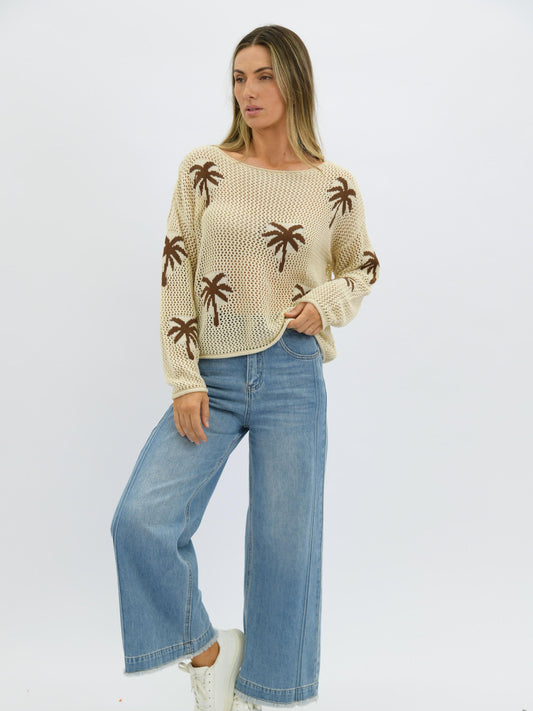 WY-6740/O Sunset shore cotton/linen knit