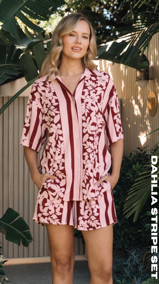 PHE14564/O DAHLIA STRIPE SET