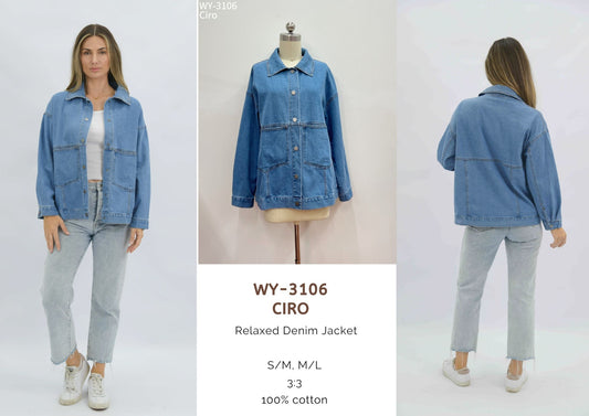 WY-3106 Ciro Relaxed Denim Jacket