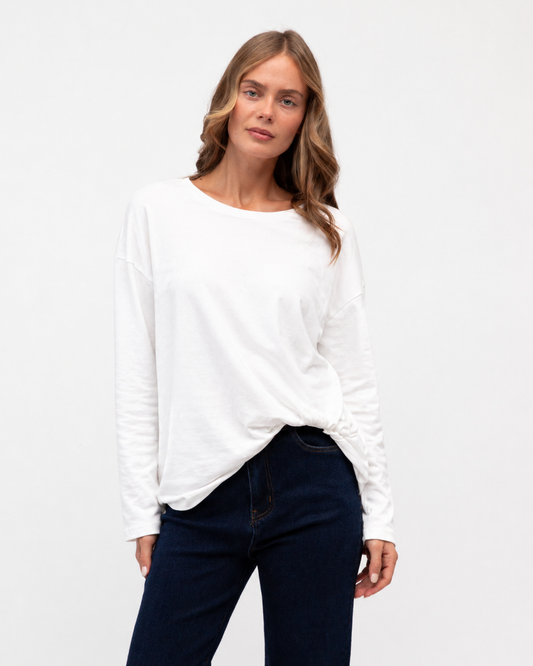LOL22781/O PLAIN L/S EASY TUCK TEE