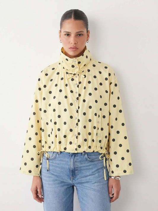 SM_YZS_7135/O POLKA DOT BOMBER JACKET
