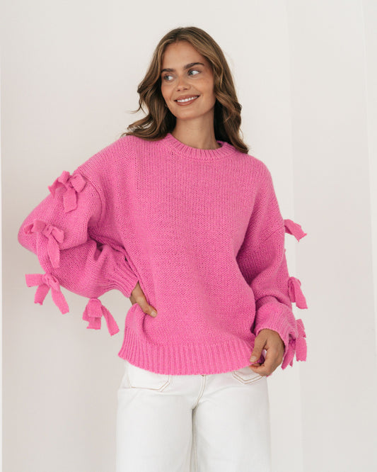 LOL22220/O BOW KNIT