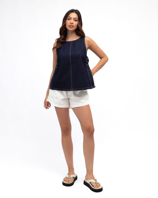 PH12830/O DENIM TOP
