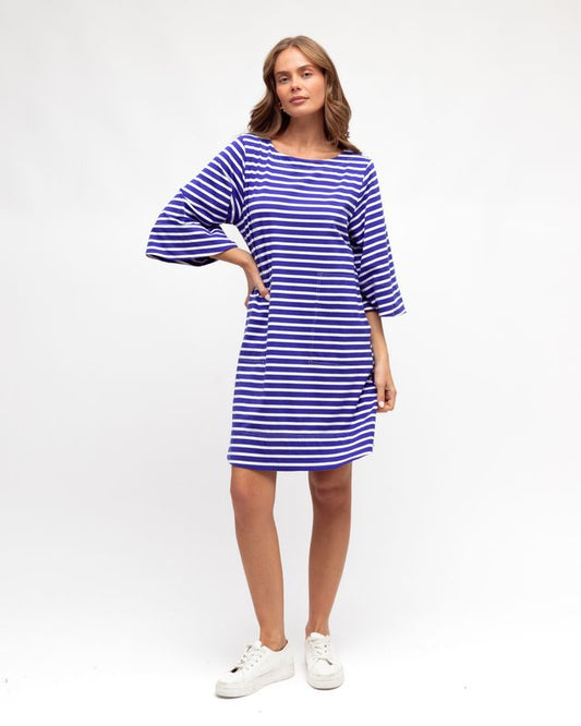 LOL70608/O STRIPE TEE DRESS