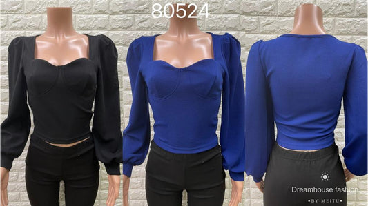 80524/O LONG SLEEVE TOP