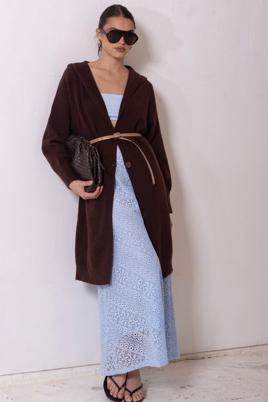 XL2617/O HOODED CARDI