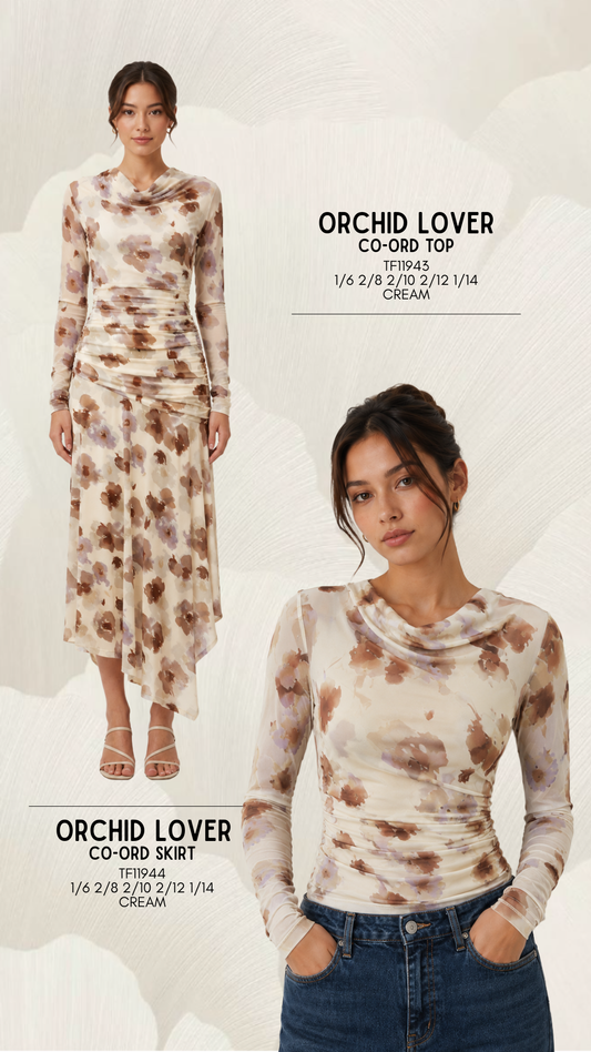 TF11943/O ORCHID LOVER CO-ORD TOP