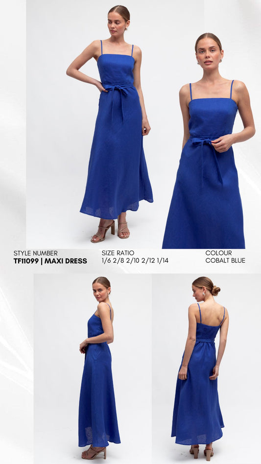 TF11099/O TIE FRONT DRESS