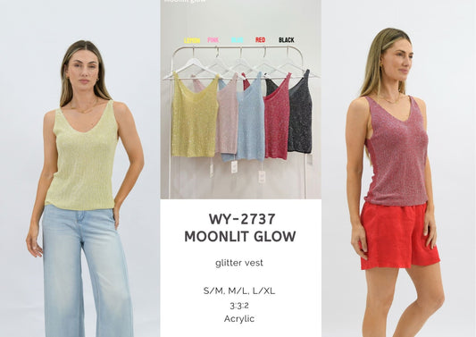 WY-2737 MOONLIT GLOW GLITTER VEST