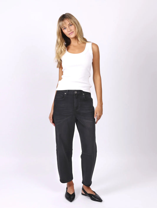 PDN82MJ TONI BARREL JEANS BLACK