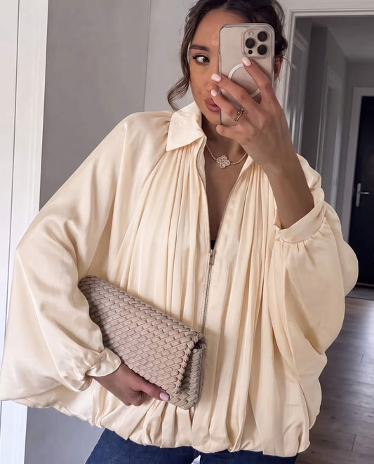 SM_YZS_Z25115 - FULL FLOATY BOMBER JACKET