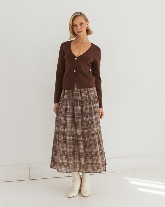 PH12420/O - TWO BUTTON KNIT CARDI
