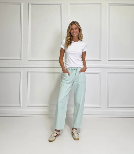 LEO BARREL JEANS - PDN80MJ - SEA MIST – SAND BLUSH – PEACH
