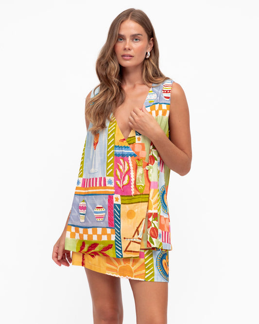 VVNE10648-2/O ASHNA VEST TOP