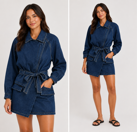 Z194 /O DENIM MINI SKORT
