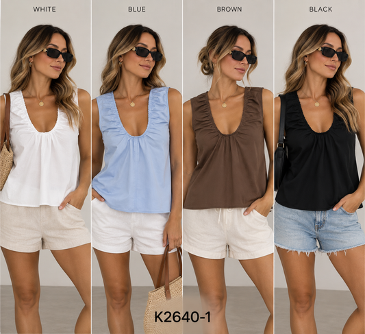 K2640-1/O CUTE CAMI TOP