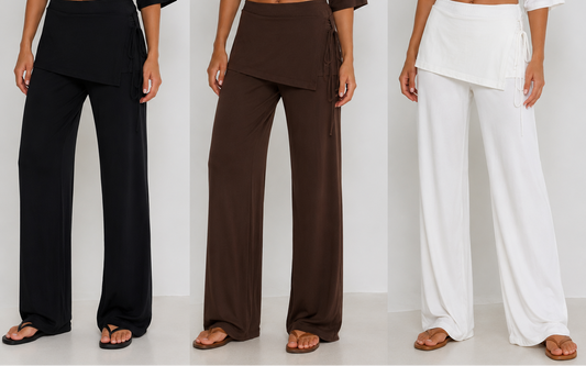 K3063/O JERSEY PANT WITH MINI SKIRT OVERLAY