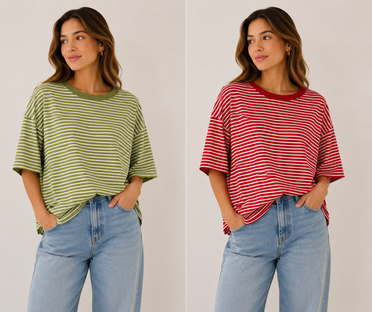 K3205/ STRIPE TEE