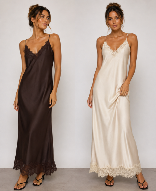 H344 - SLIP SATIN DRESS
