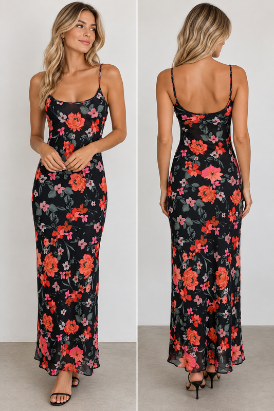 HE89-2/O FLORAL MESH MAXI