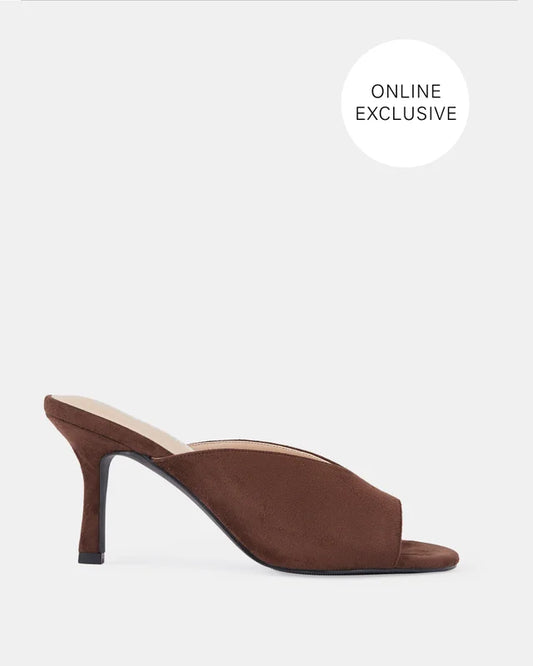 CONI HEEL - BLACK,TAN,WHITE & CHOCOLATE