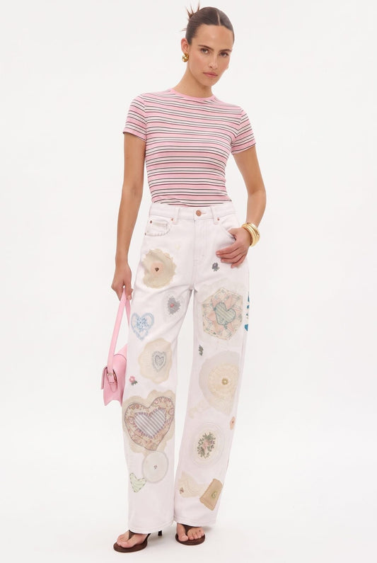 SM_YYNZ_6238A - PRINTED JEANS