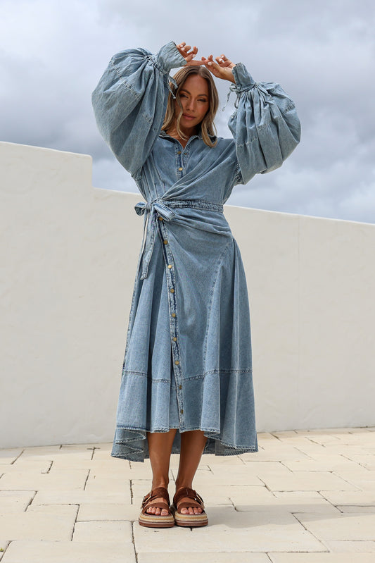MAXI DENIM DRESS - JTL25S0013