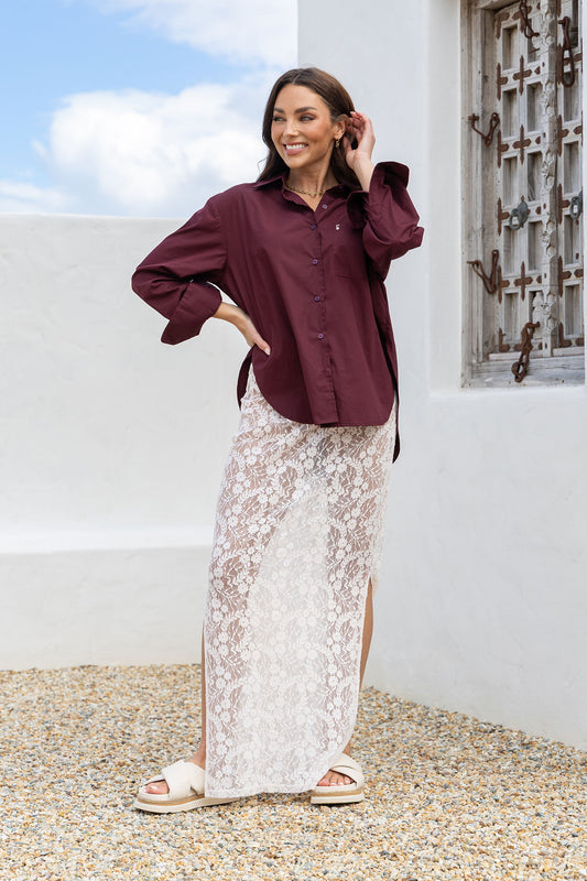 CHLOE` LACE SKIRT PP0269