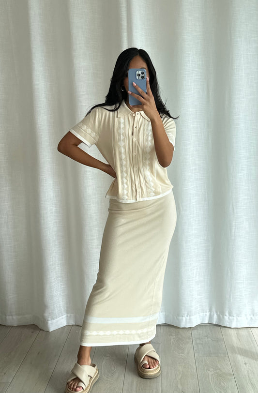 AH0269H-T-S SKIRT - BEIGE