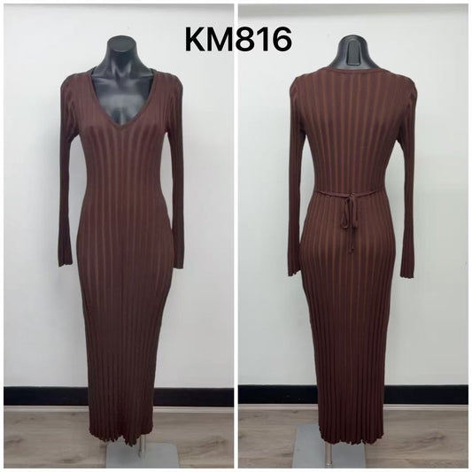 KM816 - KNITTED MAXI DRESS