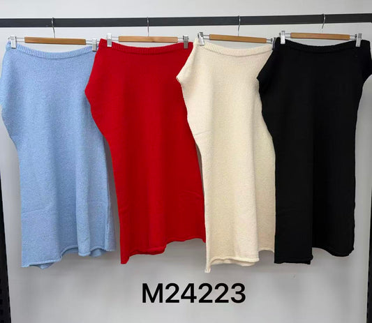 M24223/O OFF SHOULDER LONGER LINE TOP