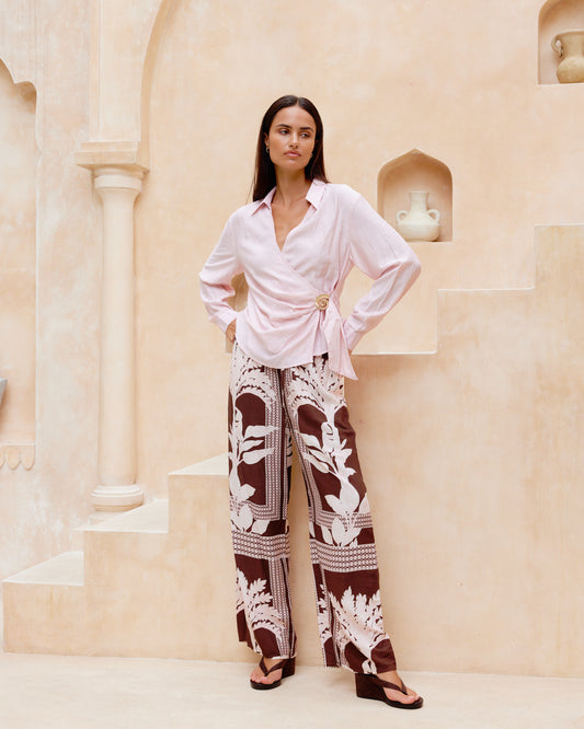 Nusa Shell Tie Top - BTL0484