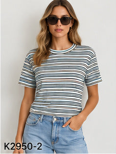 K2950-2/O MINI STRIPE TEE