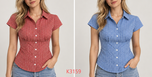 K3159/O MINI CHECK SHIRT