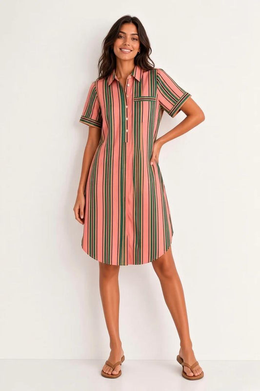 S27D43LE/O KARINA DRESS PINK/GREEN