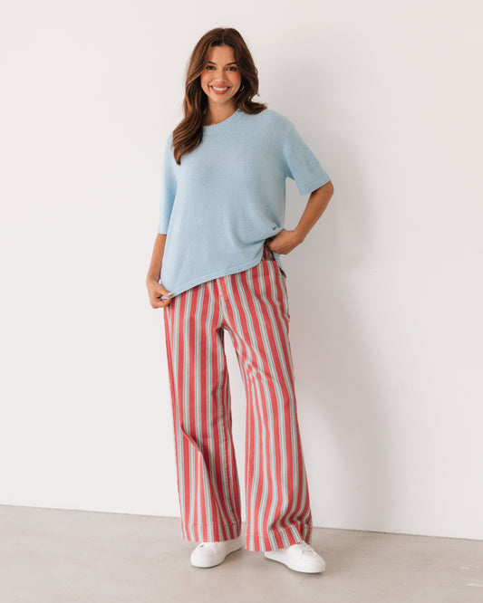 LOL70902/O Striped Denim