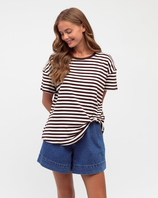 LOL22588/O EASY TUCK TEE STRIPE