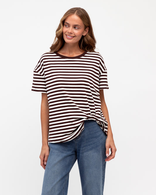 LOL22588/O EASY TUCK TEE STRIPE