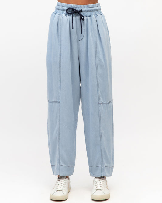 LOL22704/O CHAMBRAY STITCHED UP PANT