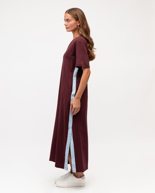 LOL22725/O TAPE TRIM JERSEY DRESS