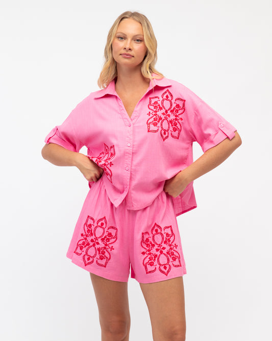 LOL70745/O NORA EMBROIDERED SHIRT