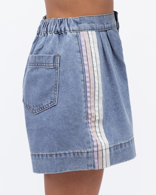 LOL70827/O denim short with stripe