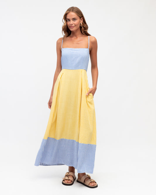 LOL70838/O ISABEL STRIPED DRESS