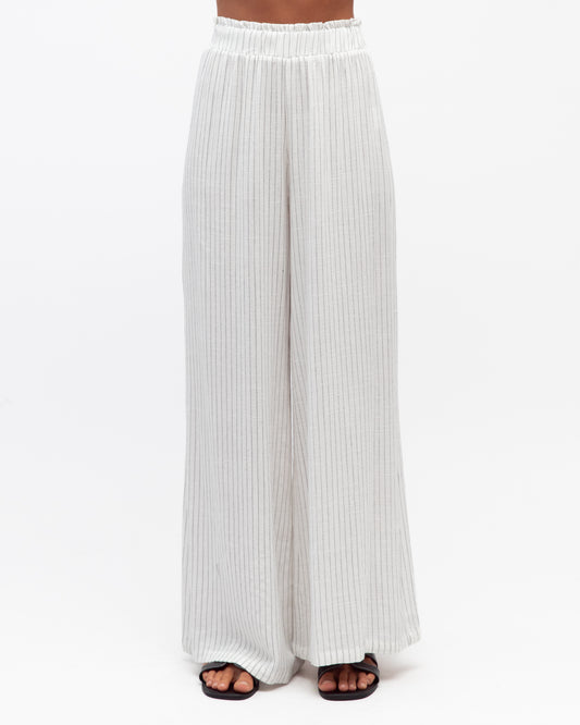 LOL70933/O STRIPED LINEN PANTS