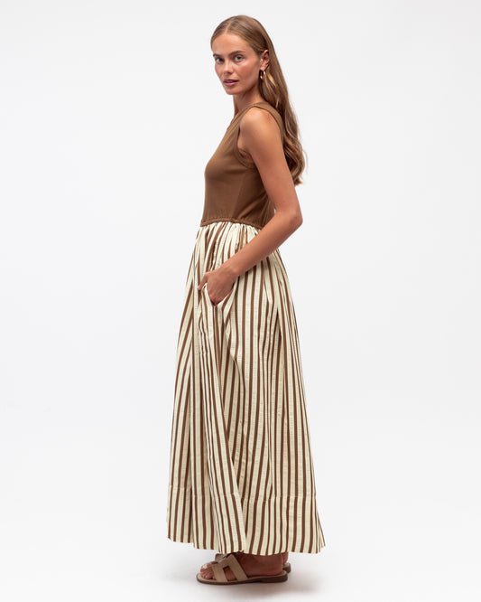 LOL70988/O STRIPED MIXED MEDIA MIDI