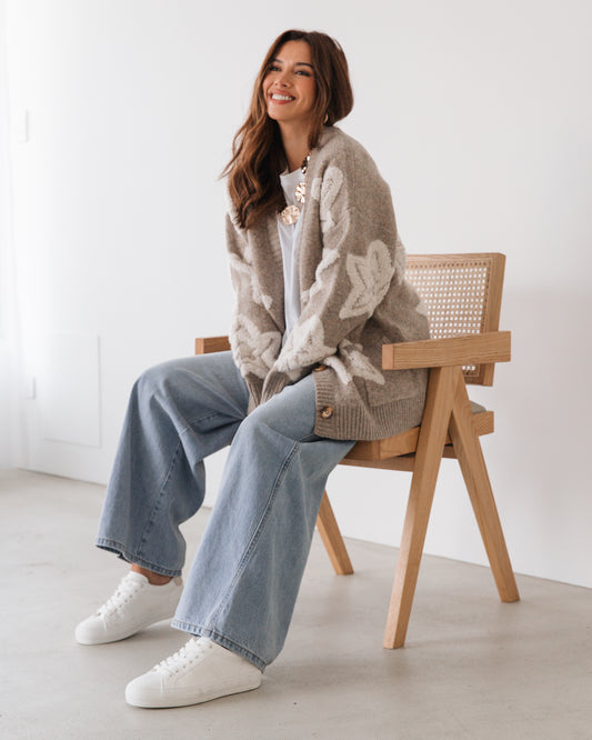 LOL71023/O STAR KNIT CARDI