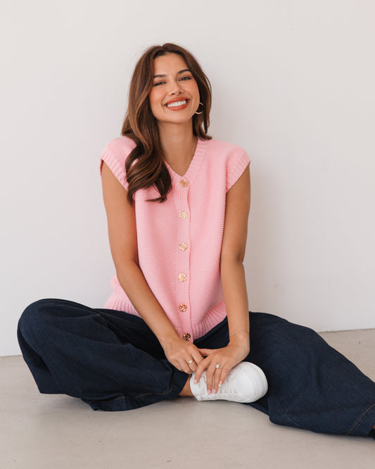 LOL71036/O BUTTON DETAIL VEST